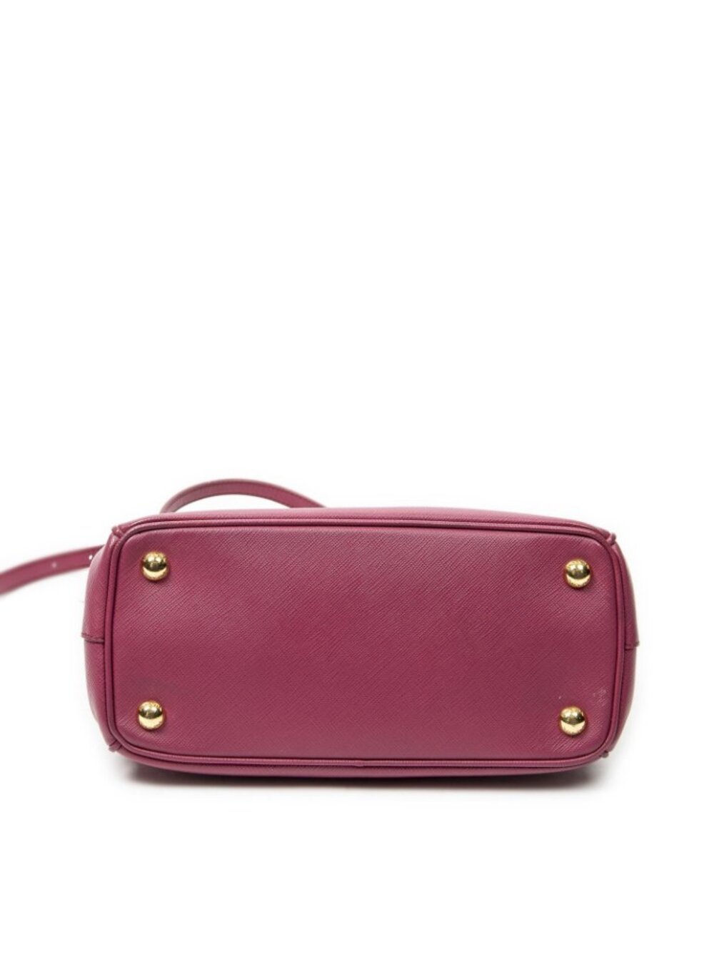 Prada Large Double Zip Galleria Tote Fuchsia Pink Saffiano Leather - Picture 6 of 10